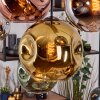Ripoll Suspension, Boule lumineuse, Suspension Écru, Noir, 8 lumières