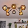 Koyoto Plafonnier, Boule lumineuse 85 cm Bleu, Or, Cuivré, 8 lumières