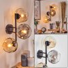 Ripoll Boule lumineuse, Applique murale Ambre, Clair, Fumé, 3 lumières