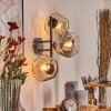 Ripoll Boule lumineuse, Applique murale Ambre, Clair, Fumé, 3 lumières