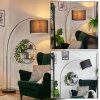 Bassagoda Lampadaire Nickel mat, Noir, 1 lumière