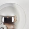 Gastor Boule lumineuse, Applique murale Chrome, Clair, Fumé, 3 lumières