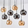Ripoll Suspension, Boule lumineuse, Suspension Écru, Noir, 8 lumières