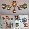 Ripoll Plafonnier, Boule lumineuse Bleu, Vert, Cuivré, 6 lumières