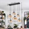 Gastor Suspension, Boule lumineuse, Suspension Ambre, Clair, 6 lumières