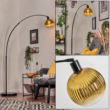 Koyoto Lampadaire, Lampadaires arc Noir, 1 lumière