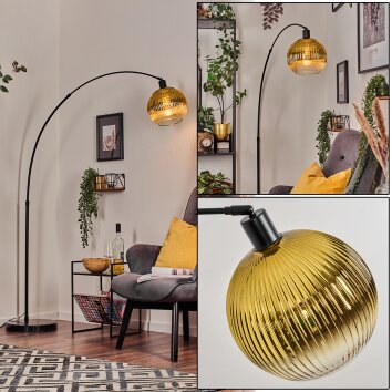 Koyoto Lampadaire, Lampadaires arc Noir, 1 lumière