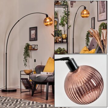 Koyoto Lampadaire Noir, 1 lumière Koyoto Lampadaire Noir, 1 lumière
