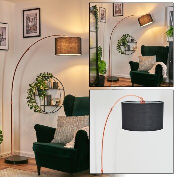Bassagoda Lampadaire Cuivre, Noir, 1 lumière Bassagoda Lampadaire Cuivre, Noir, 1 lumière