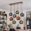 Ripoll Suspension, Boule lumineuse, Suspension Écru, Noir, 8 lumières