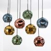 Ripoll Suspension, Boule lumineuse, Suspension Écru, Noir, 8 lumières