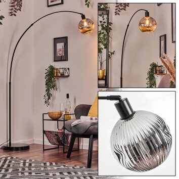 Ripoll Lampadaire, Lampadaires arc Noir, 1 lumière