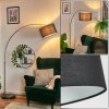 Bassagoda Lampadaire Nickel mat, Noir, 1 lumière