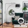 Bassagoda Lampadaire Nickel mat, Noir, 1 lumière