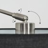 Bassagoda Lampadaire Nickel mat, Noir, 1 lumière