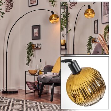 Ripoll Lampadaire, Lampadaires arc Noir, 1 lumière