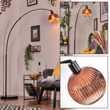 Ripoll Lampadaire, Lampadaires arc Noir, 1 lumière