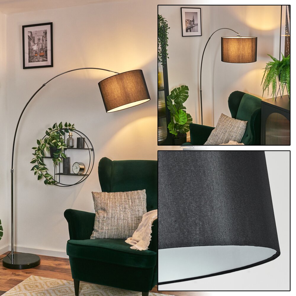 Soungou Lampadaire Chrome, Noir, 1 lumière main product photo