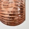 Ripoll Boule lumineuse, Applique murale Chrome, Cuivré, Fumé, 3 lumières