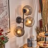 Ripoll Boule lumineuse, Applique murale Clair, Fumé, 3 lumières
