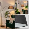 Bassagoda Lampadaire Laiton, Noir, 1 lumière
