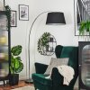 Bassagoda Lampadaire Chrome, Noir, 1 lumière