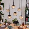 Gastor Suspension, Boule lumineuse, Suspension Ambre, Clair, 6 lumières