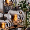 Gastor Suspension, Boule lumineuse, Suspension Chrome, Fumé, 6 lumières