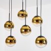 Gastor Suspension, Boule lumineuse, Suspension Or, Clair, 6 lumières