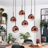 Gastor Suspension, Boule lumineuse, Suspension Clair, Cuivré, 6 lumières