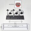 Gastor Suspension, Boule lumineuse, Suspension Clair, Cuivré, 6 lumières