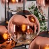Gastor Suspension, Boule lumineuse, Suspension Clair, Cuivré, 6 lumières