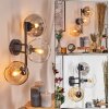 Koyoto Boule lumineuse, Applique murale Ambre, Clair, Fumé, 3 lumières