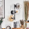 Koyoto Boule lumineuse, Applique murale Ambre, Clair, Fumé, 3 lumières
