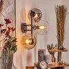 Koyoto Boule lumineuse, Applique murale Ambre, Clair, Fumé, 3 lumières