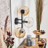 Koyoto Boule lumineuse, Applique murale Ambre, Clair, 3 lumières