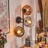 Koyoto Boule lumineuse, Applique murale Or, Clair, Cuivré, Fumé, 3 lumières