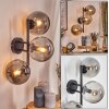 Gastor Boule lumineuse, Applique murale Fumé, 3 lumières