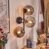 Gastor Boule lumineuse, Applique murale Fumé, 3 lumières