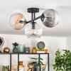 Gastor Plafonnier, Boule lumineuse Ambre, Clair, Fumé, 3 lumières