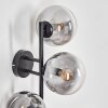 Gastor Boule lumineuse, Applique murale Clair, Fumé, 3 lumières