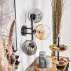 Gastor Boule lumineuse, Applique murale Ambre, Clair, Fumé, 3 lumières