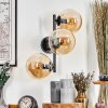 Gastor Boule lumineuse, Applique murale Ambre, 3 lumières