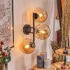 Gastor Boule lumineuse, Applique murale Ambre, 3 lumières