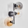 Gastor Boule lumineuse, Applique murale Ambre, Clair, Fumé, 3 lumières