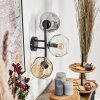 Gastor Boule lumineuse, Applique murale Ambre, Clair, Fumé, 3 lumières