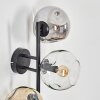 Gastor Boule lumineuse, Applique murale Ambre, Clair, Fumé, 3 lumières