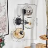 Gastor Boule lumineuse, Applique murale Ambre, Clair, Fumé, 3 lumières