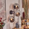 Gastor Boule lumineuse, Applique murale Chrome, Fumé, 3 lumières
