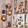 Gastor Boule lumineuse, Applique murale Chrome, Clair, Fumé, 3 lumières